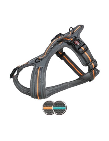 Ham Fusion Touring, S-M: 45-54 cm/20 mm, Gri Grafit/Portocaliu Papaya, 207530