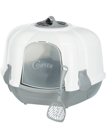 Litiera Maro, De Colt, Cu Capac Si Lopatica, 60x43x52 cm, Gri, 40356	