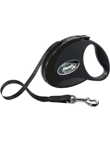 Lesa Flexi Style, Banda, S: 3 m/12 kg, Negru, 12380