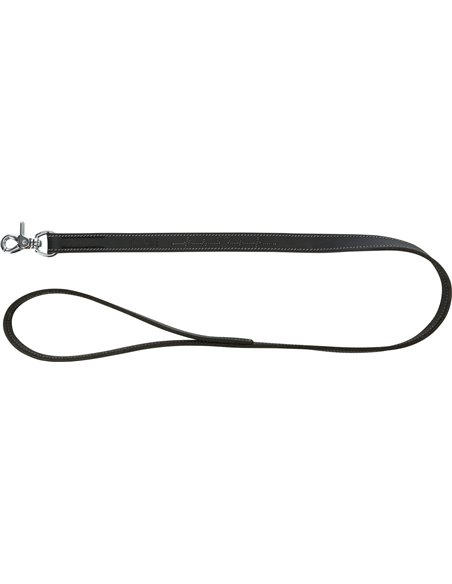 Lesa din Piele, M-L: 1 m/20 mm, Negru, 18980