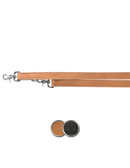 Lesa Piele Rustic Heartbeat, M-L: 2 m/20 mm, Maro, 19012