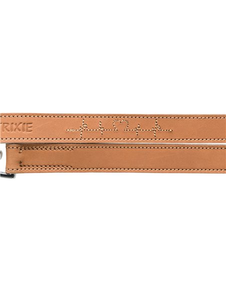 Lesa Piele Rustic Heartbeat Reglabil, L- L: 2 m/25 mm, Maro, 19013