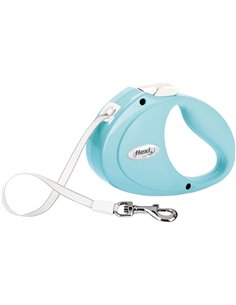 Lesa Flexi Puppy, Banda, XS: 2 m/12 kg, Albastru Deschis, 12302