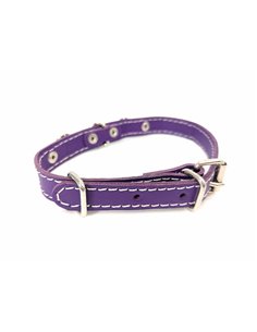 Zgarda Piele Naturala cu Strasuri, Diverse Culori, 15 mm x 37 cm 2