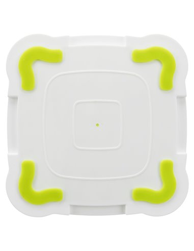 Farfurie Pentru Hranire Lenta, Lickâ€™n'Snack, 20x20 cm, Lime/Alb, 34952