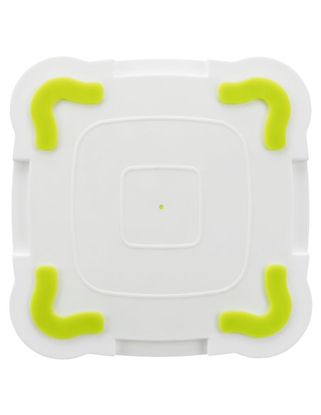 Farfurie Pentru Hranire Lenta, Lickâ€™n'Snack, 20x20 cm, Lime/Alb, 34952