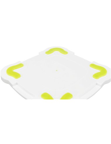 Farfurie Pentru Hranire Lenta, Lickâ€™n'Snack, 20x20 cm, Lime/Alb, 34952