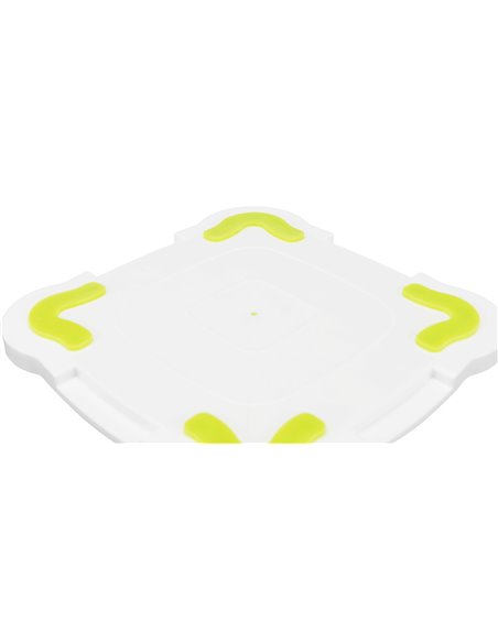 Farfurie Pentru Hranire Lenta, Lickâ€™n'Snack, 20x20 cm, Lime/Alb, 34952