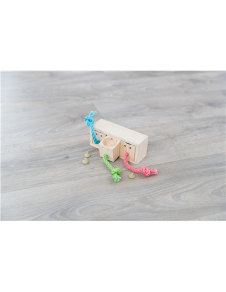 Jucarie De Strategie Pentru Rozatoare, Cub, Lemn, 15x5.5x6 cm, 62815	
