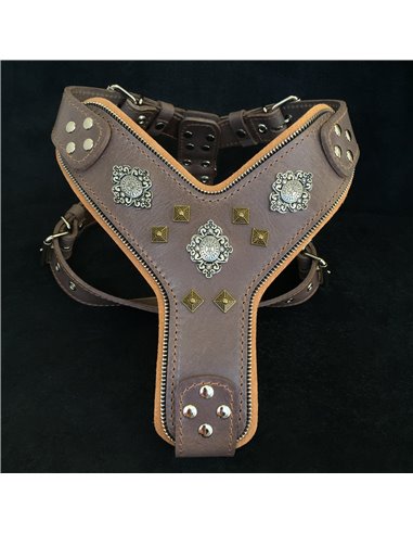 Ham Aztec, Piele Naturala, Maro, pentru Amstaff, St. Bernard, Cane Corso etc.