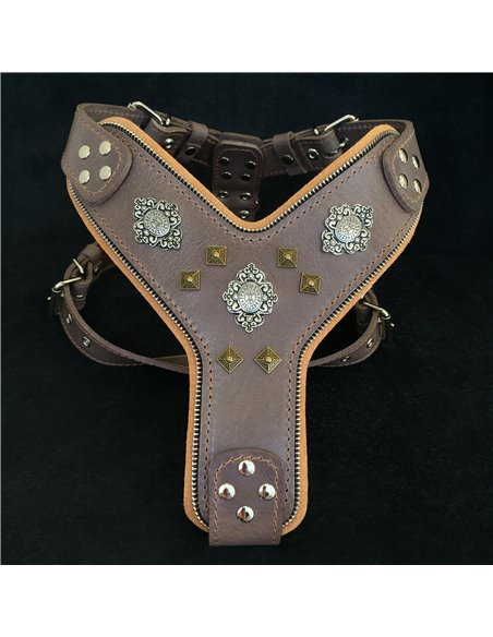 Ham Aztec, Piele Naturala, Maro, pentru Amstaff, St. Bernard, Cane Corso etc.