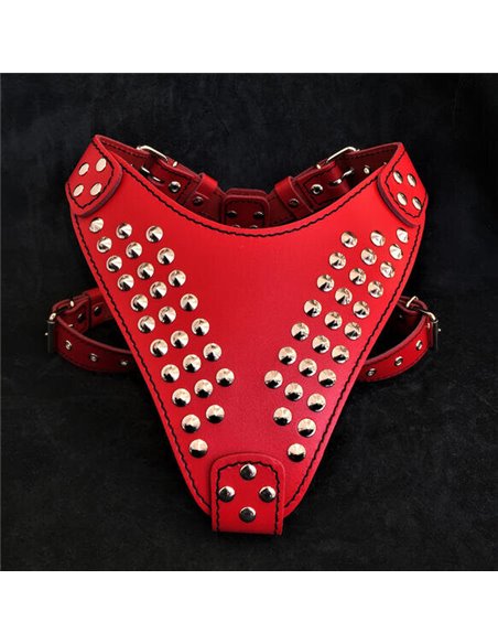 Ham Star, Piele Naturala, L, Rosu/Negru