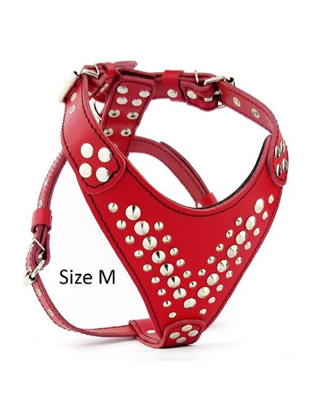Ham Star, Piele Naturala, L, Rosu/Negru