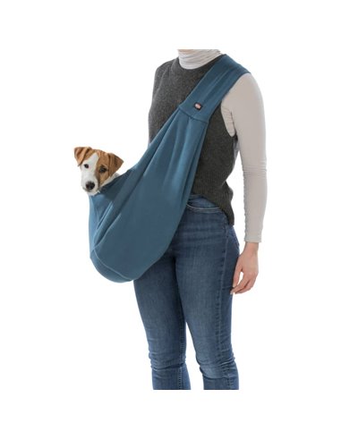 Geanta De Transport, Junior, Soft, Frontala, 22x20x60 cm, Pana la 5 kg, Albastru/Gri, 28947