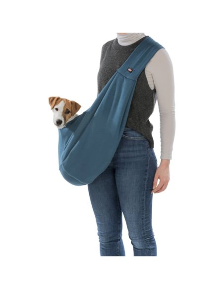 Geanta De Transport, Junior, Soft, Frontala, 22x20x60 cm, Pana la 5 kg, Albastru/Gri, 28947