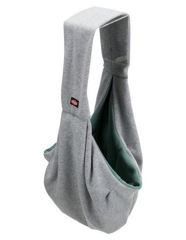 Geanta De Transport, Junior, Soft, Frontala, 22x20x60 cm, Pana la 5 kg, Gri/Verde Menta, 28948