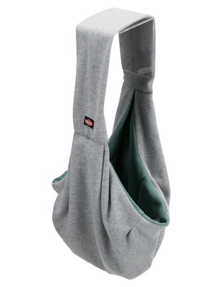 Geanta De Transport, Junior, Soft, Frontala, 22x20x60 cm, Pana la 5 kg, Gri/Verde Menta, 28948