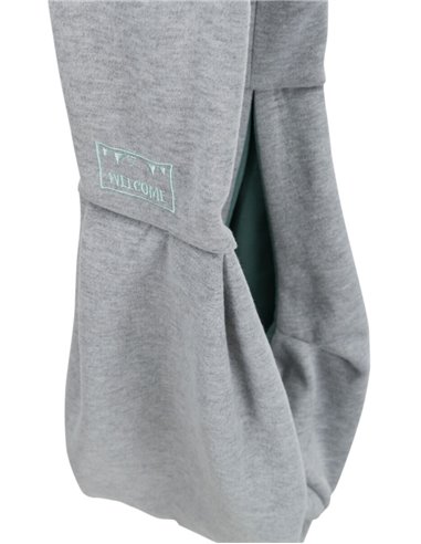 Geanta De Transport, Junior, Soft, Frontala, 22x20x60 cm, Pana la 5 kg, Gri/Verde Menta, 28948