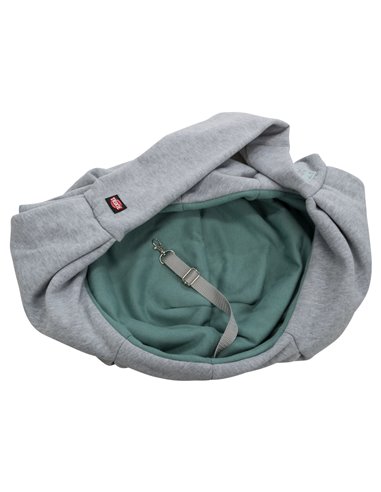 Geanta De Transport, Junior, Soft, Frontala, 22x20x60 cm, Pana la 5 kg, Gri/Verde Menta, 28948