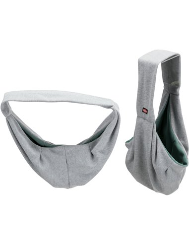 Geanta De Transport, Junior, Soft, Frontala, 22x20x60 cm, Pana la 5 kg, Gri/Verde Menta, 28948