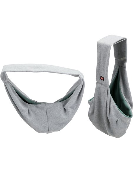 Geanta De Transport, Junior, Soft, Frontala, 22x20x60 cm, Pana la 5 kg, Gri/Verde Menta, 28948