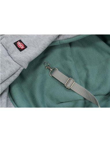 Geanta De Transport, Junior, Soft, Frontala, 22x20x60 cm, Pana la 5 kg, Gri/Verde Menta, 28948