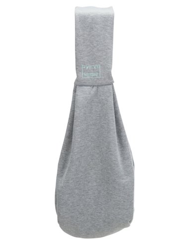 Geanta De Transport, Junior, Soft, Frontala, 22x20x60 cm, Pana la 5 kg, Gri/Verde Menta, 28948