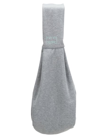 Geanta De Transport, Junior, Soft, Frontala, 22x20x60 cm, Pana la 5 kg, Gri/Verde Menta, 28948