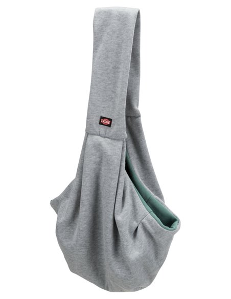 Geanta De Transport, Junior, Soft, Frontala, 22x20x60 cm, Pana la 5 kg, Gri/Verde Menta, 28948