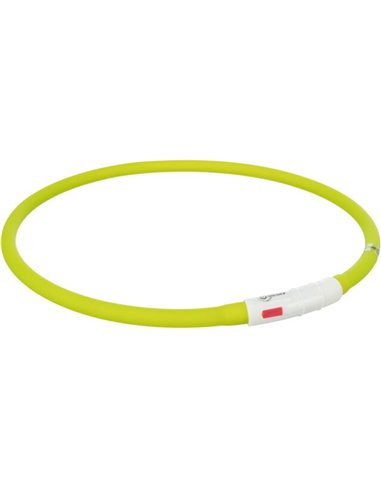 Zgarda Cu Led, Incarcare USB, XS-XL: 70 cm/10 mm, Verde, 12648