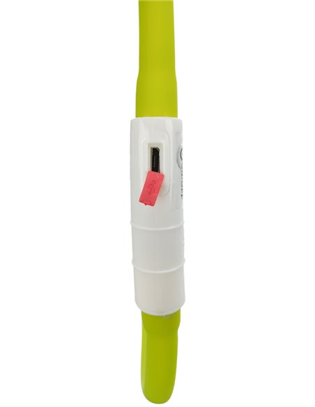 Zgarda Cu Led, Incarcare USB, XS-XL: 70 cm/10 mm, Verde, 12648