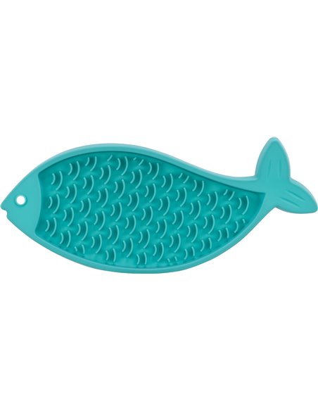 Farfurie Pentru Hranire Lenta, Lickâ€™n'Snack, Silicon, Forma Peste, 28 cm, 41369