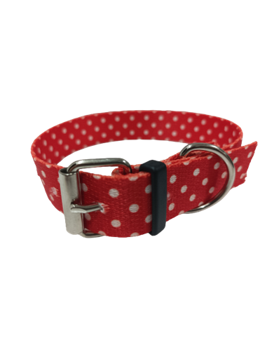 Zgarda Chinga cu Buline, 25 mm x 40 cm, Rosie