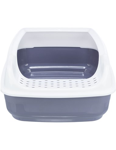 Litiera Delio, Cu Rama, 38 x 20 x 50 cm, Gri/ Alb, 40397