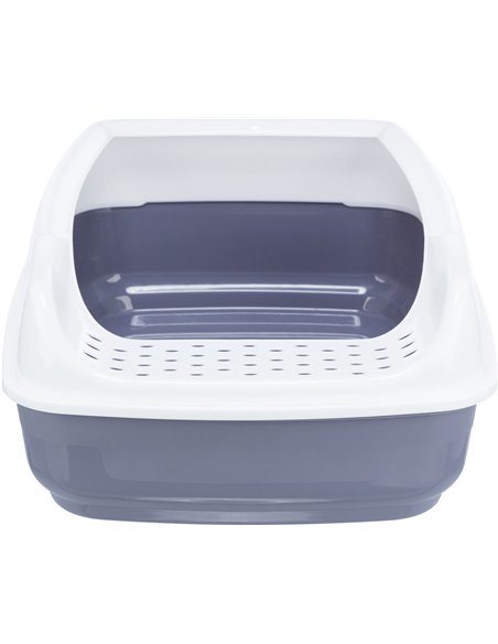Litiera Delio, Cu Rama, 38 x 20 x 50 cm, Gri/ Alb, 40397