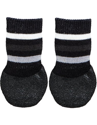 Sosete Pentru Caini, Cu Baza Anti-Alunecare Integrala, L-XL, 2 Buc, Negru, 19525	