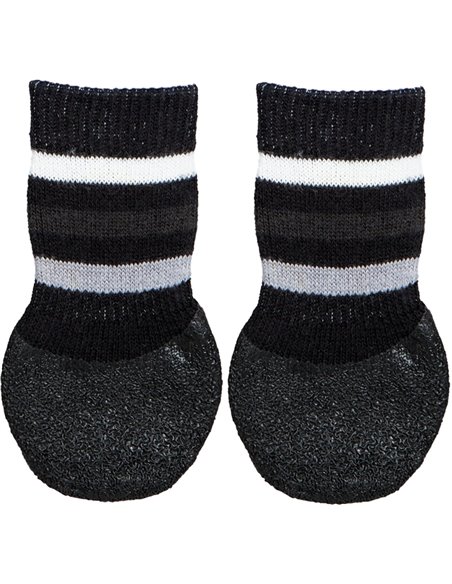 Sosete Pentru Caini, Cu Baza Anti-Alunecare Integrala, L-XL, 2 Buc, Negru, 19525	