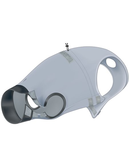 Body Protectie Pentru Caini, L-XL: 62 cm, Gri, 19538