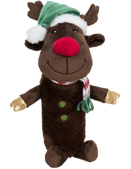 Jucarie Pentru Caini, Xmas, Ren, Fosnitoare, 45 cm, 92577