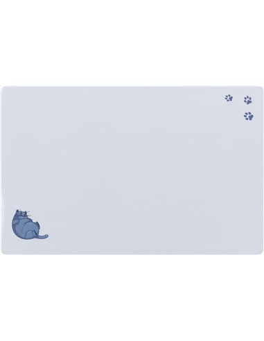 Servet Fat Cat/Paws Pentru Castron, Pisici, Plastic, 44 x 28 cm, Gri, 24549