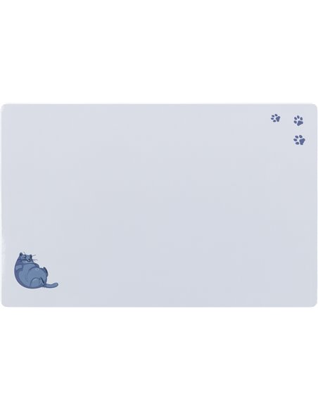 Servet Fat Cat/Paws Pentru Castron, Pisici, Plastic, 44 x 28 cm, Gri, 24549