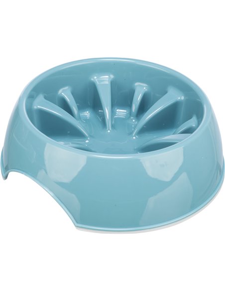 Castron Plastic Hranire Lenta, 0.8 l/20 cm, Diferite Culori, 25027