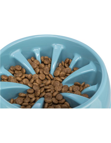 Castron Plastic Hranire Lenta, 1.4 l/25 cm, Diferite Culori, 25028