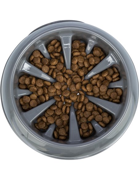 Castron Plastic Hranire Lenta, 1.4 l/25 cm, Diferite Culori, 25028