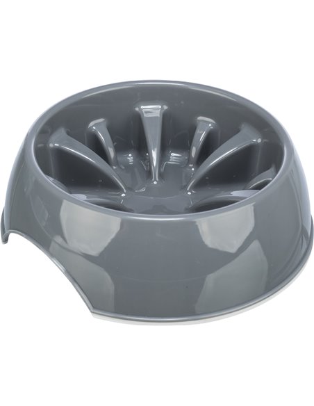Castron Plastic Hranire Lenta, 0.3 l/16 cm, Diferite Culori, 25026