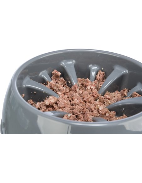 Castron Plastic Hranire Lenta, 0.3 l/16 cm, Diferite Culori, 25026