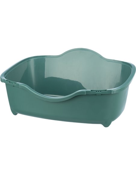 Litiera Berto Davio Top, Cu Capac Si Filtru De Carbon, 56 x 39 x 39 cm, Verde/Alb, 40570