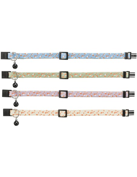 Zgarda Pentru Pisici, Elastica, Cu Clopotel, Diverse Culori, 41552	