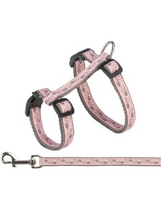 (-20%) Ham Si Lesa Pentru Pisici, 27-45 cm/13 mm, 1.20 m, Roz/Gri, 41873