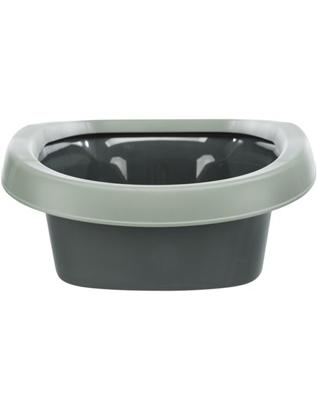 Litiera Carlo, Cu Rama, Be Eco, 31 x 14 x 43 cm, Antracit/Gri - Verde, 40211